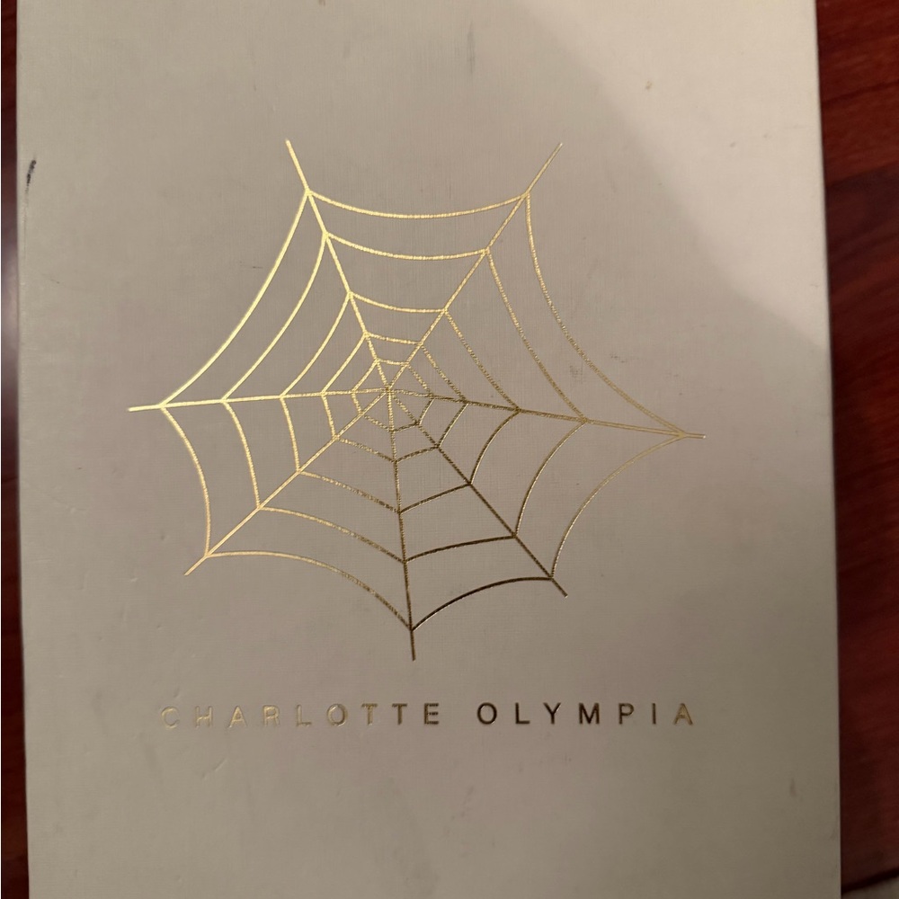 Charlotte Olympia Red Velvet Spider Web Flats - Picture 11 of 12
